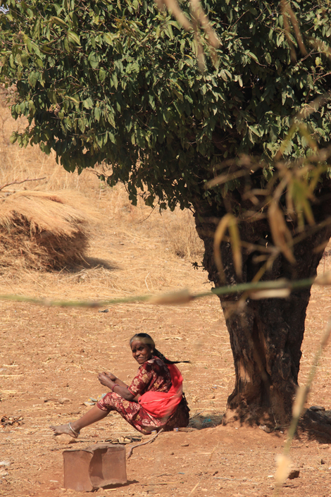 Femme sous un arbre, Udaipur